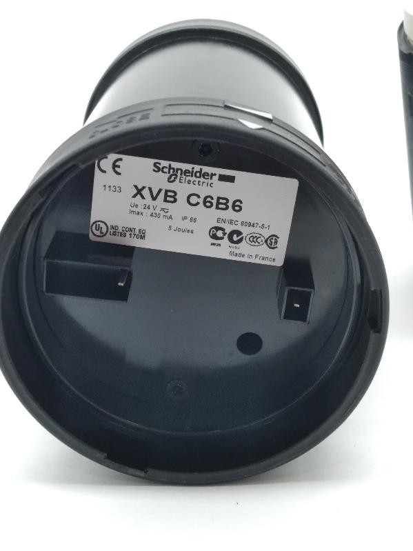 Schneider Electric XVB C6B6 Blue Stack Light W/XVBC07 Buzzer Unit
