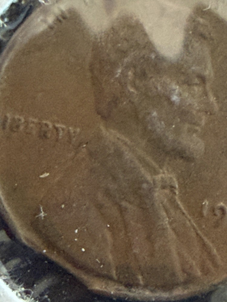 1940 Lincoln Cent Mint Error Clipped XF