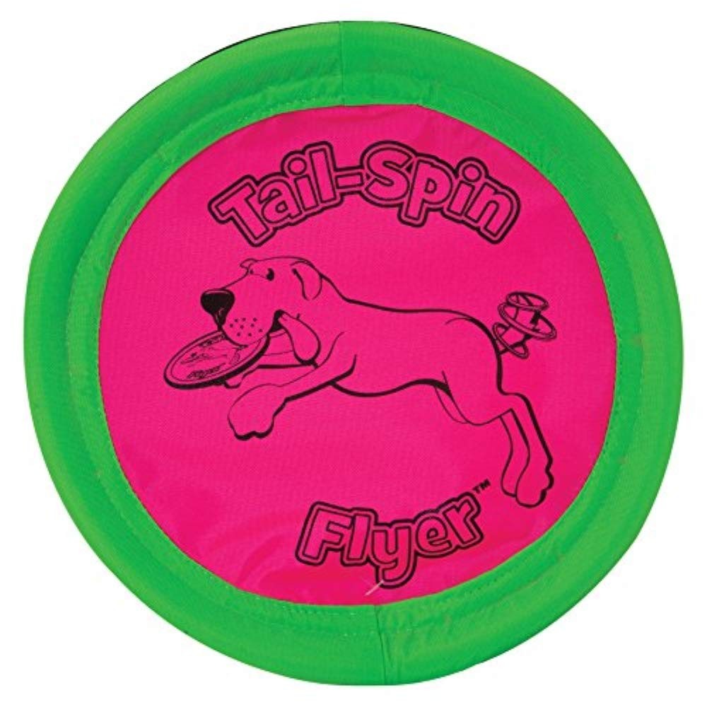 Booda Tail-Spin Flyer, 7-Inch, Multi Pink