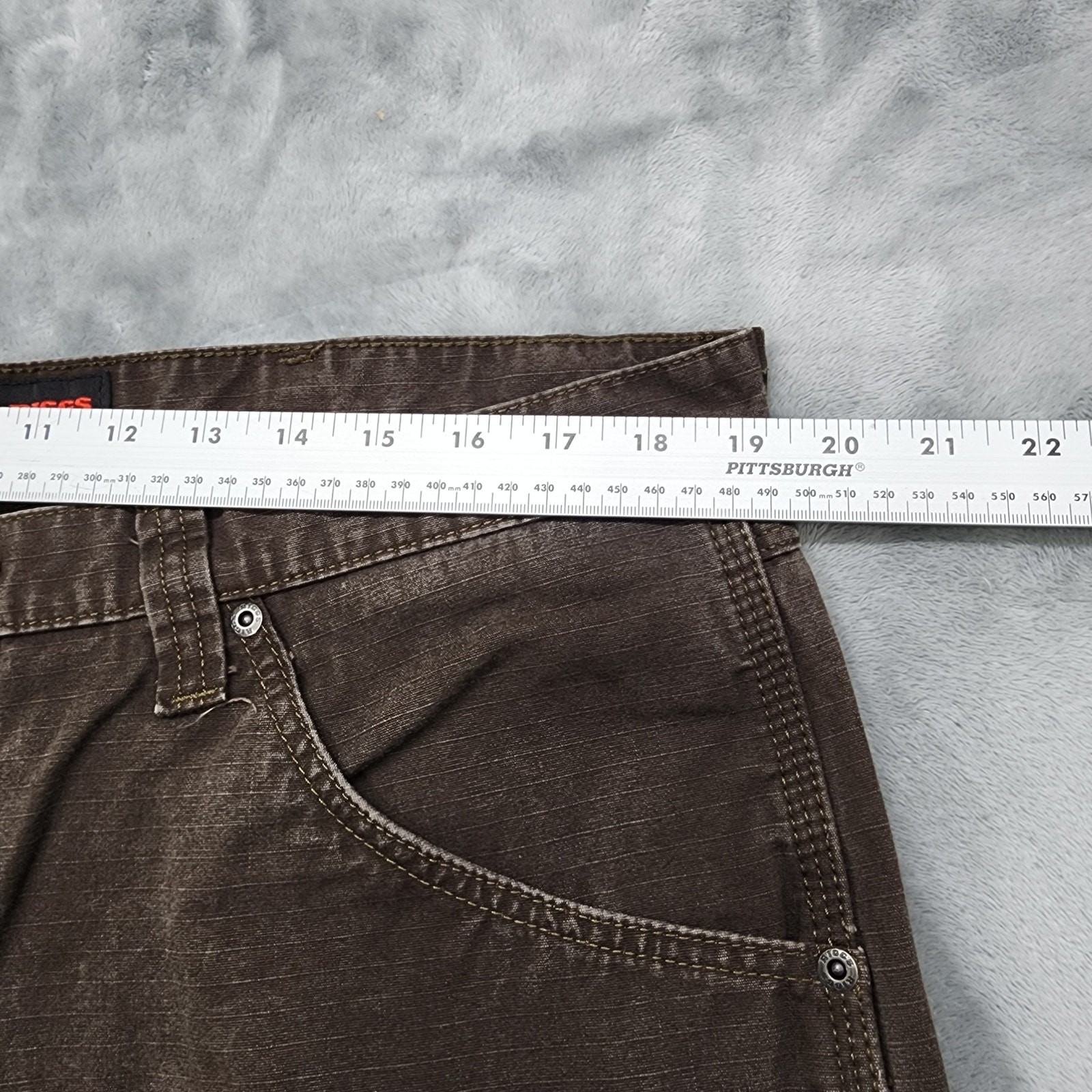 Vintage Wrangler Pants Mens 38x32 Brown Carpenter Double Knee Riggs Workwear