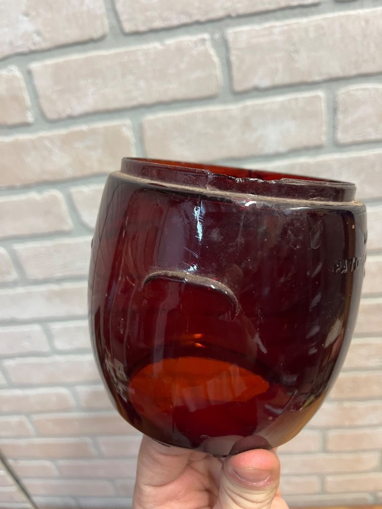 Dietz D-Lite Original Ruby Red Lantern Globe Replacement Part Loc-Nob H1