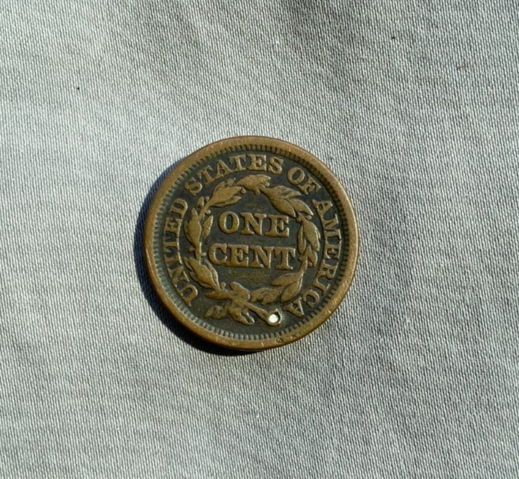 1849 Braided Hair Large Cent