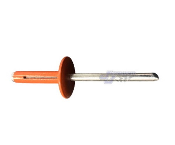 Large Head Orange Exploding Rivets Pop Rivet 250 ct. Tri-Fold Racing Fasteners