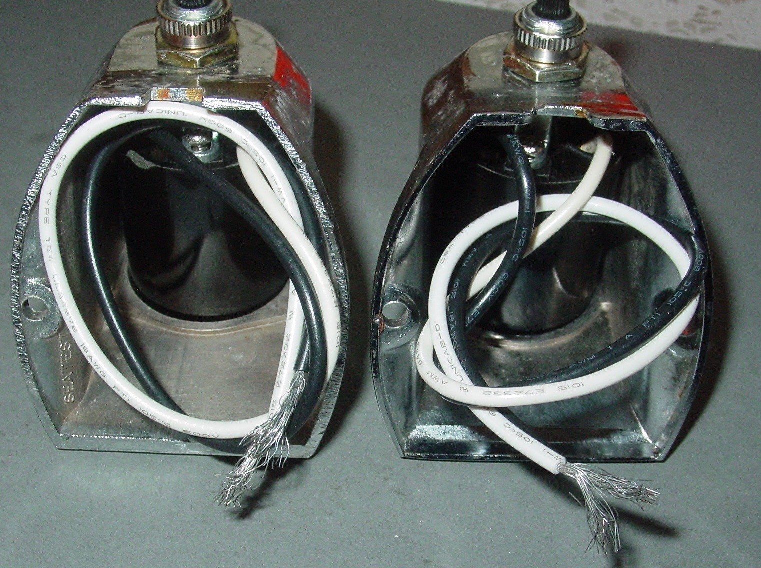 2 Vintage Boat Sconces Lot Art Deco Low Profile Compact Chrome Light Fixture