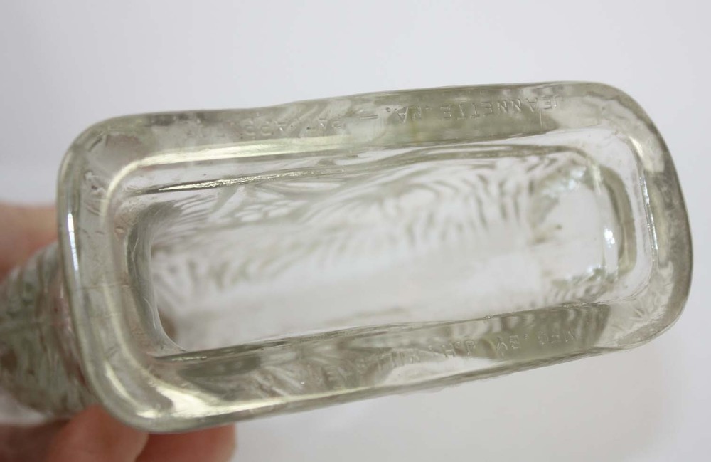 VERY COOL FIGURAL GLASS CANY CONTAINER ??