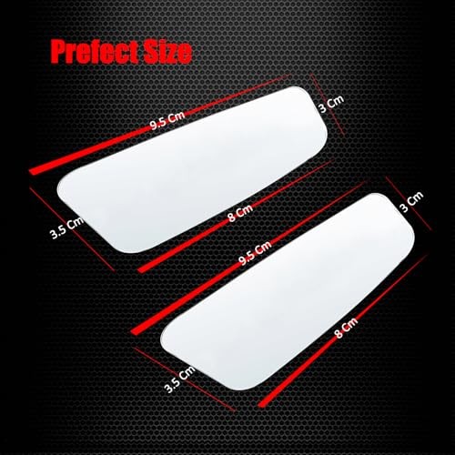 Rectangle Blind Spot Mirror, HD Glass Frameless Convex Frameless Rectangle