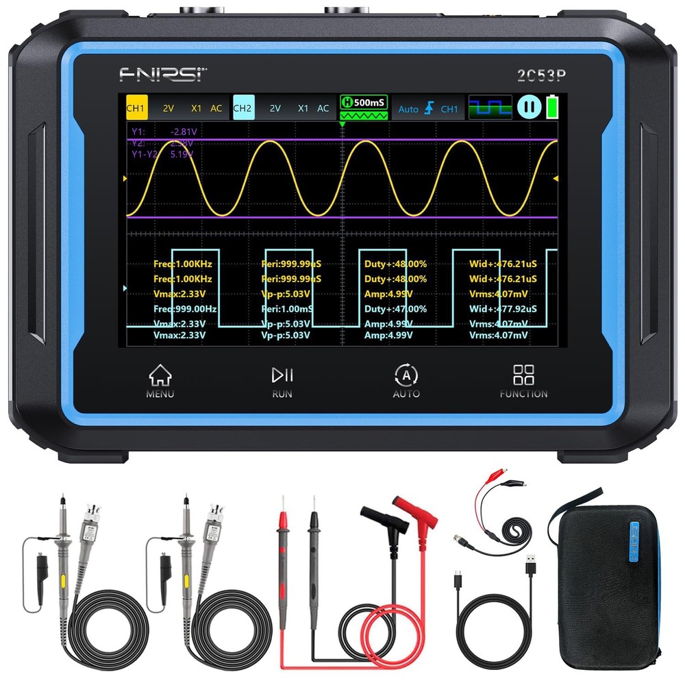 FNIRSI 2C53P Handheld Tablet Oscilloscope Multimeter