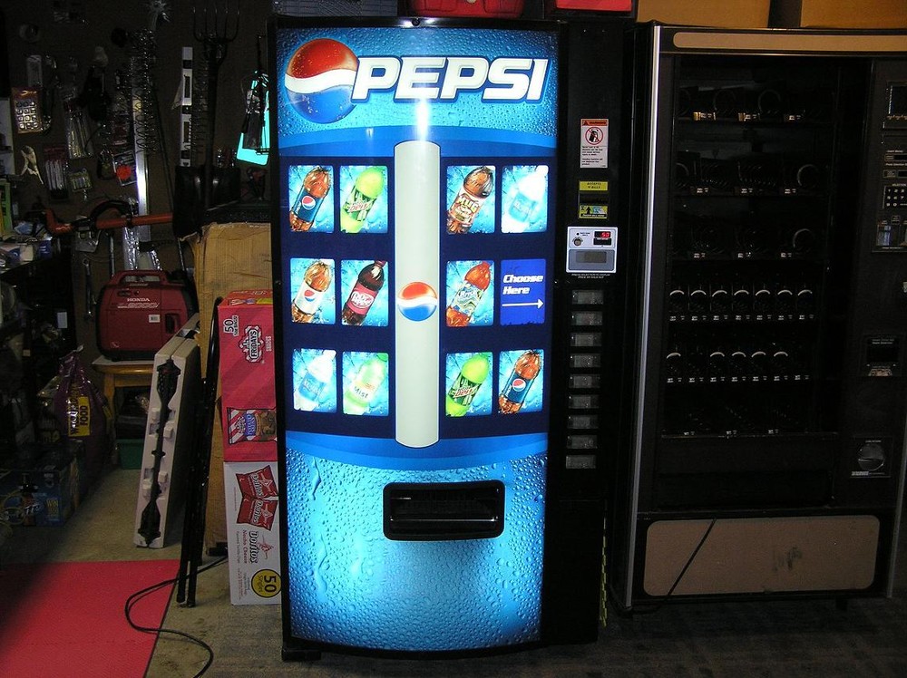 DIXIE NARCO 501E HVV SODA VENDING MACHINE "Gatorade Riptide Rush" BOTTLE LABEL