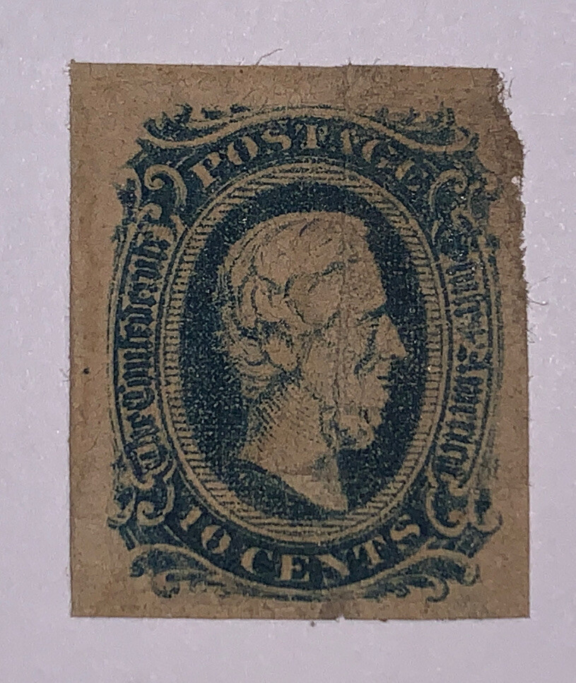 Travelstamps: US Stamps CONFEDERATE CSA SCOTT #12 Mint OG 10 cents