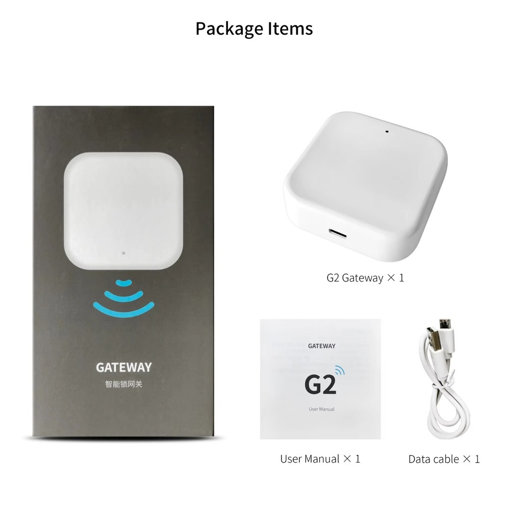 TTlock App G2 Gateway 2.4G Wi-Fi Control Smart Locks - Wireless