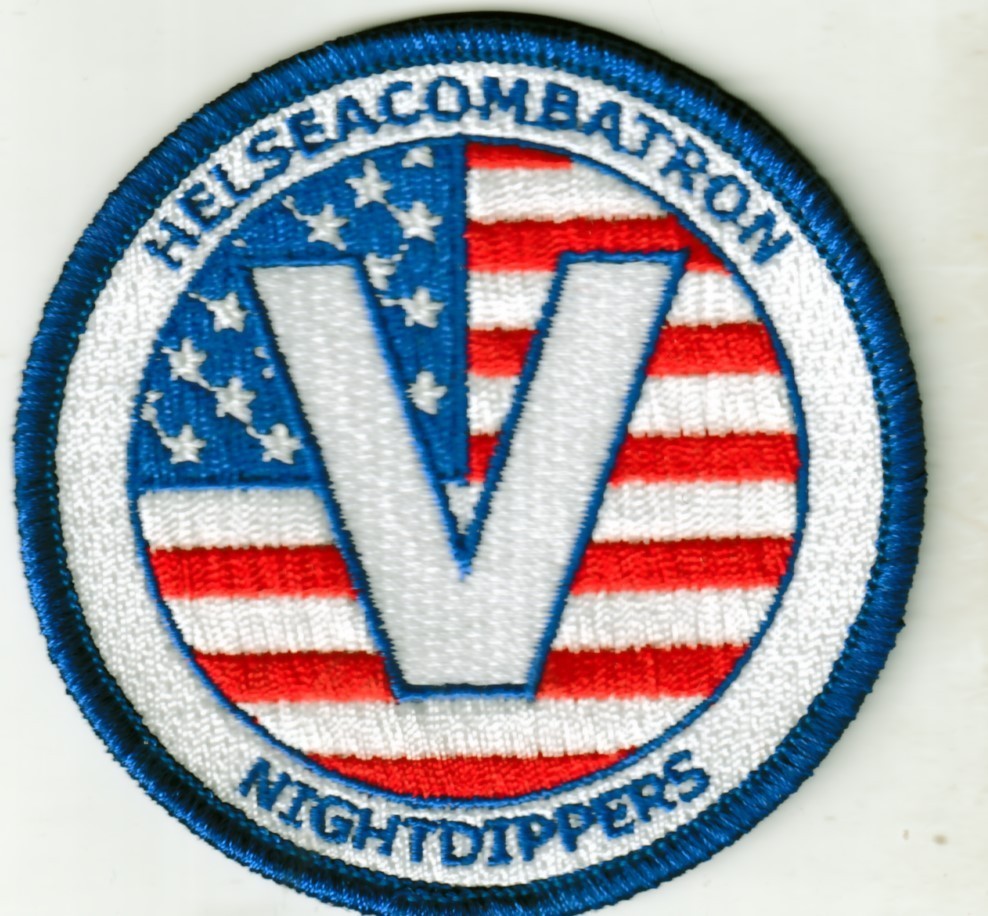 USN NAVY  HELSEACOMBATRON V  HSC-5 'Nightdippers' patch