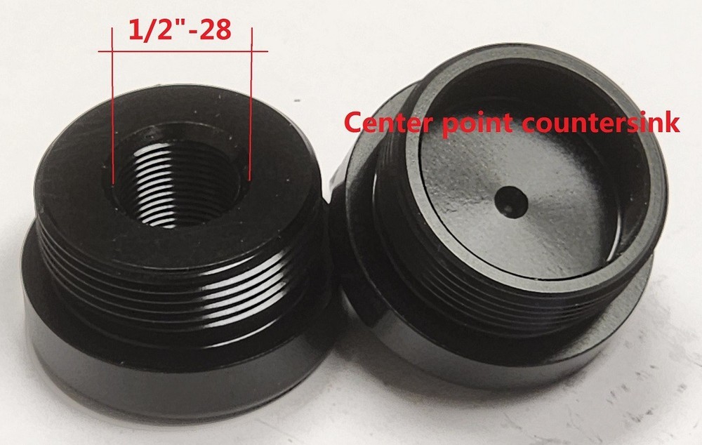 C Cell End Cap & Adapter Set (Black)