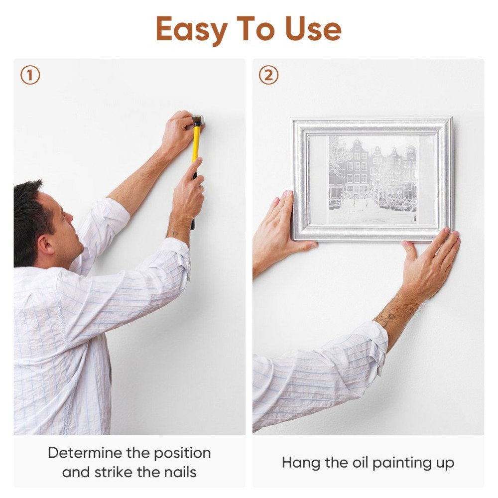 100 Pcs Frame Hooks Wall-mounted Painting Frame Nails Useful Hanging Hooks