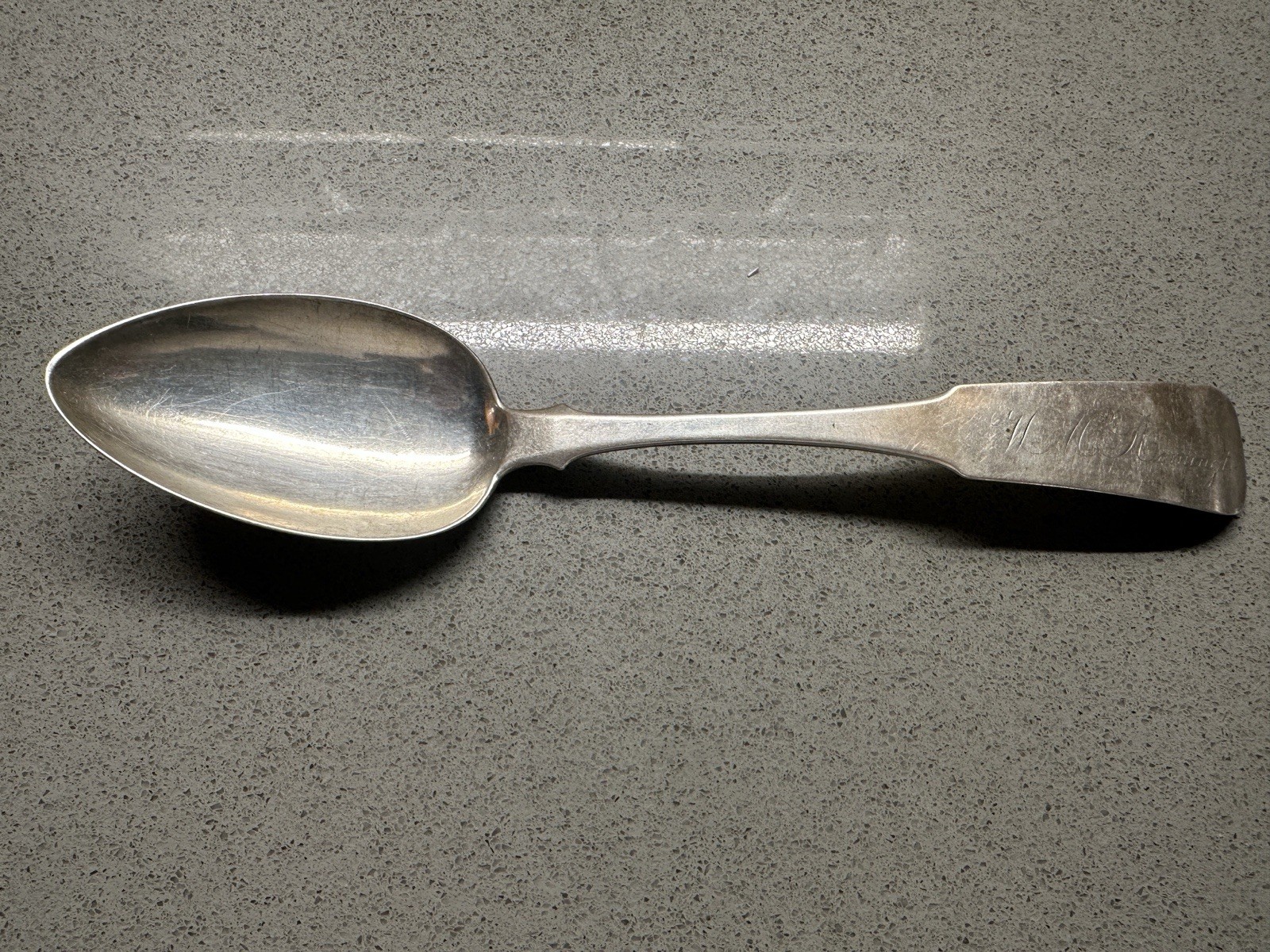 Early Gorham & Webster 1841-1847 Coin Silver (.900) Serving Spoon Providence RI