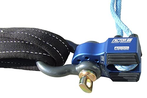Factor 55 FLATLINK Winch Shackle Mount - Blue, Standard (00050-02)