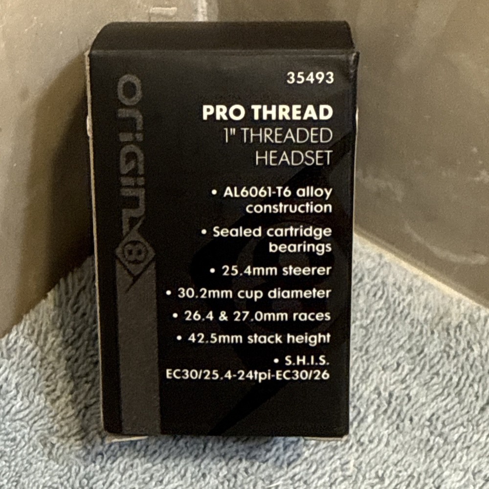 ORIGIN8 Pro Threaded HEADSET  For 1” Steerer Sealed Bearings [caw]