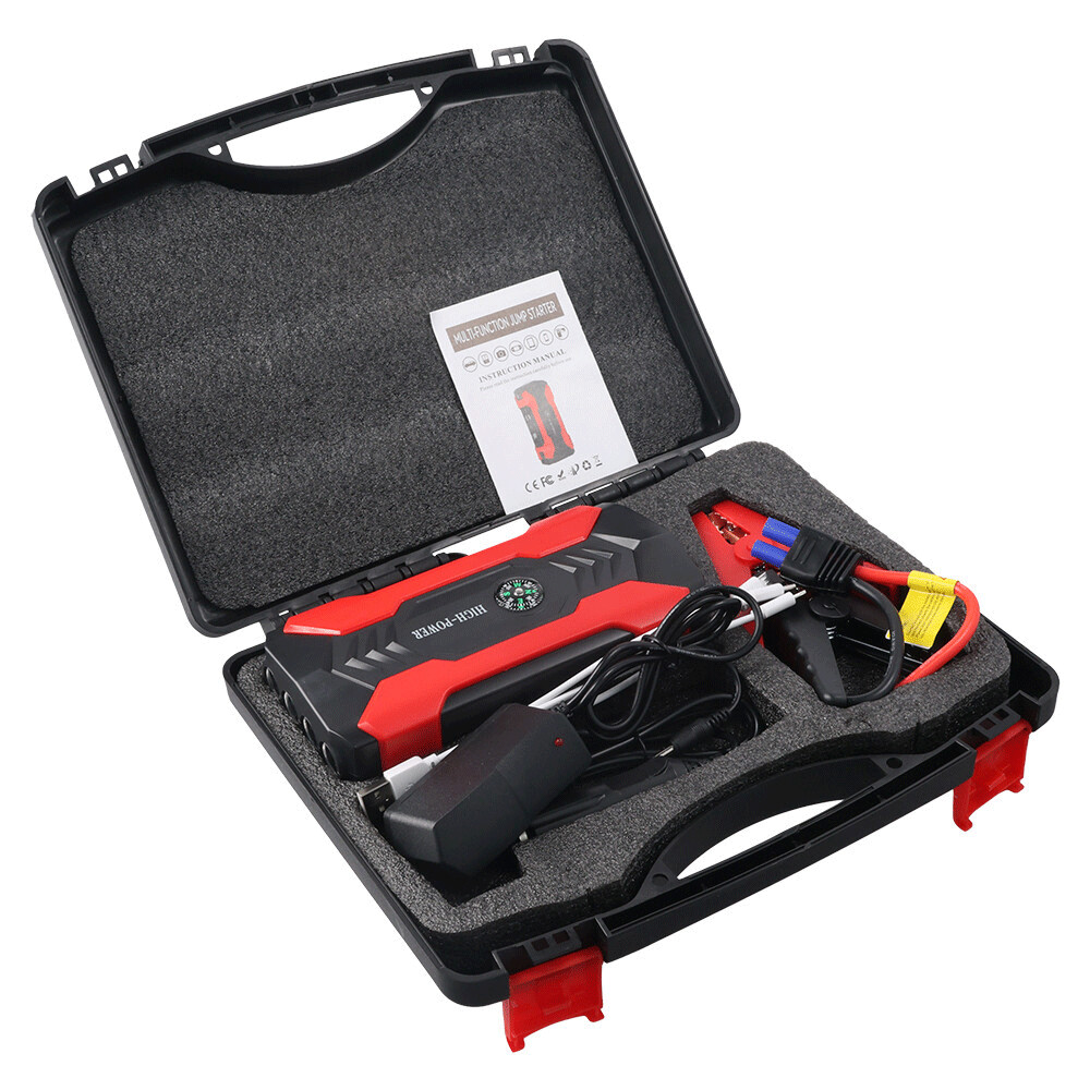 Vehicle Emergency Start Power Supply LED Emergency Light with Hazard Warning Function Dark