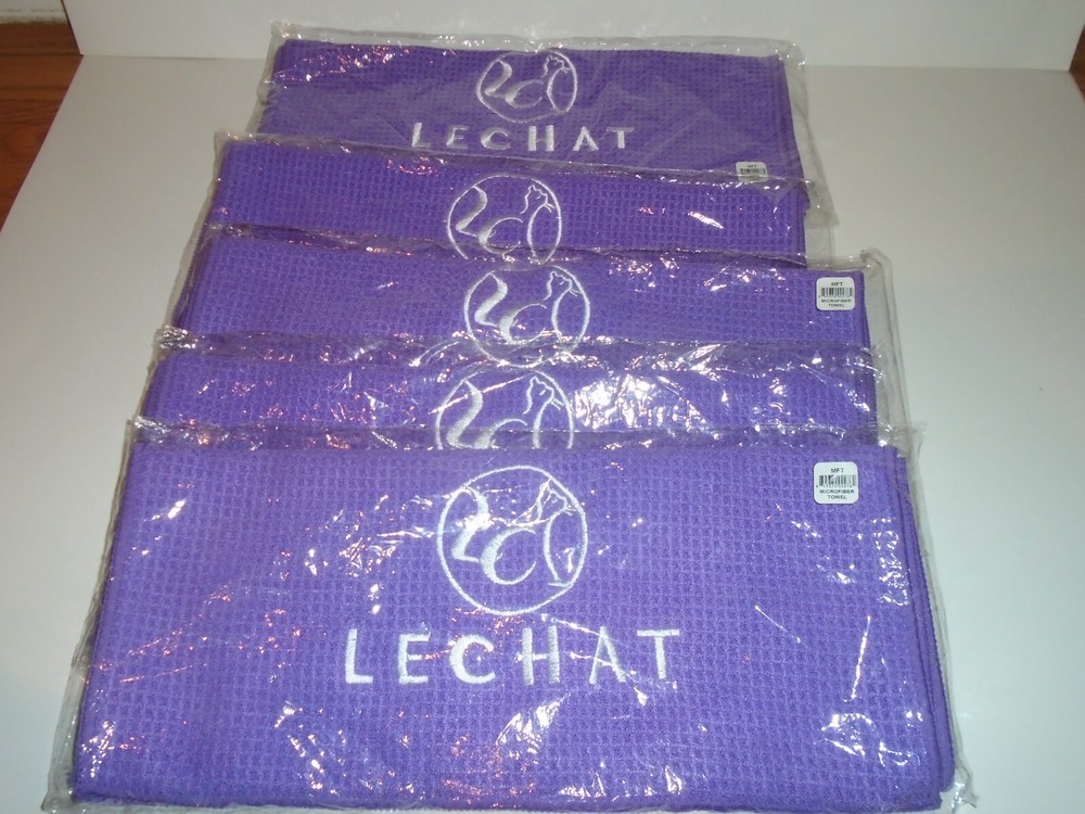 Lechat 5 Microfiber Towels New In Package