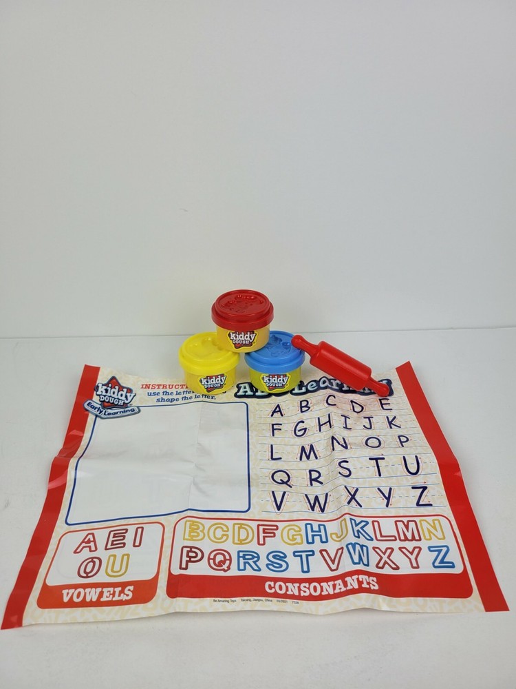 Kiddy Dough Early Learning ABC Learning Activity Mat and More New