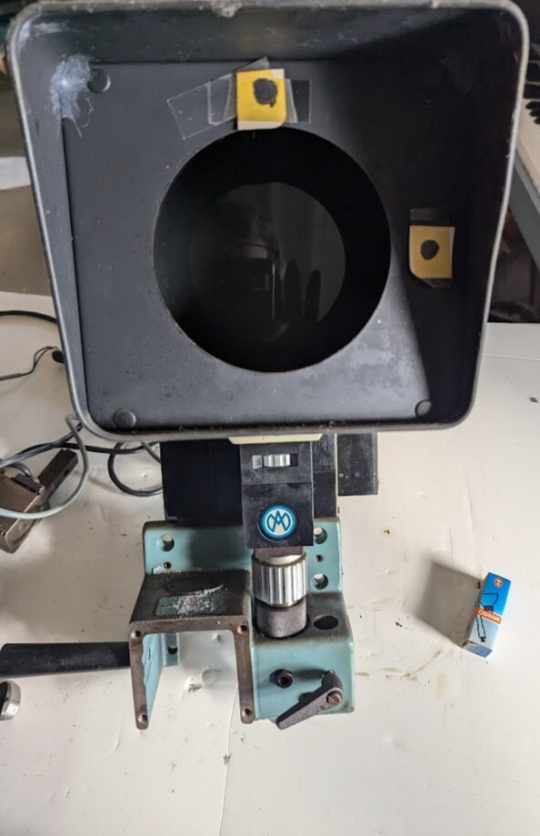 marcel aubert sa inspection profile projector with ccd camera ch-2501