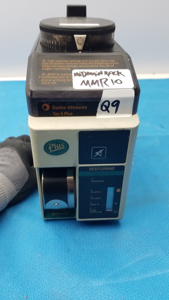Datex-Ohmeda Tec 6 Plus Desflurane Anesthesia Vaporizer