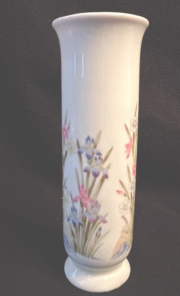 Small Ceramic "Iris" Bud Vase