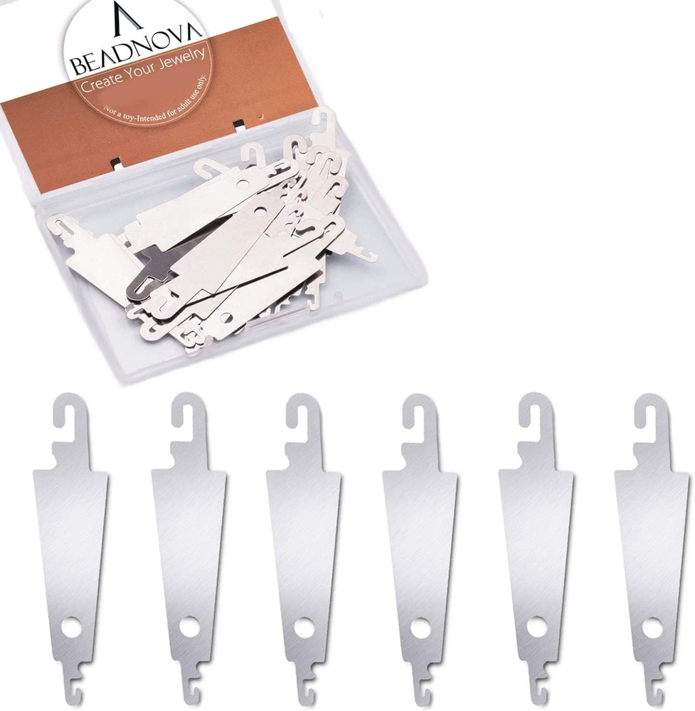 BEADNOVA Needle Threaders 20pcs Stainless Steel