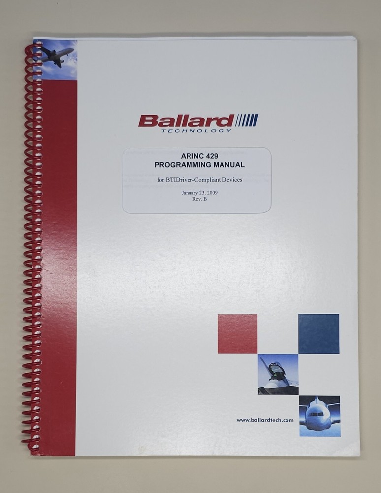 ARINC 429 PROGRAMMING MANUAL FOR BTIDRIVER-COMPLIANT DEVICES