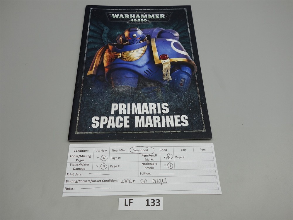 Warhammer 40k Codex Army Book - Primaris Space Marines (oop)