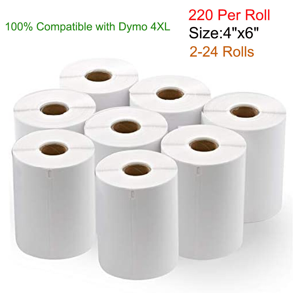 2-40 Rolls 4"x6" Direct Thermal Shipping Labels for 1744907 Dymo 4XL LabelWriter