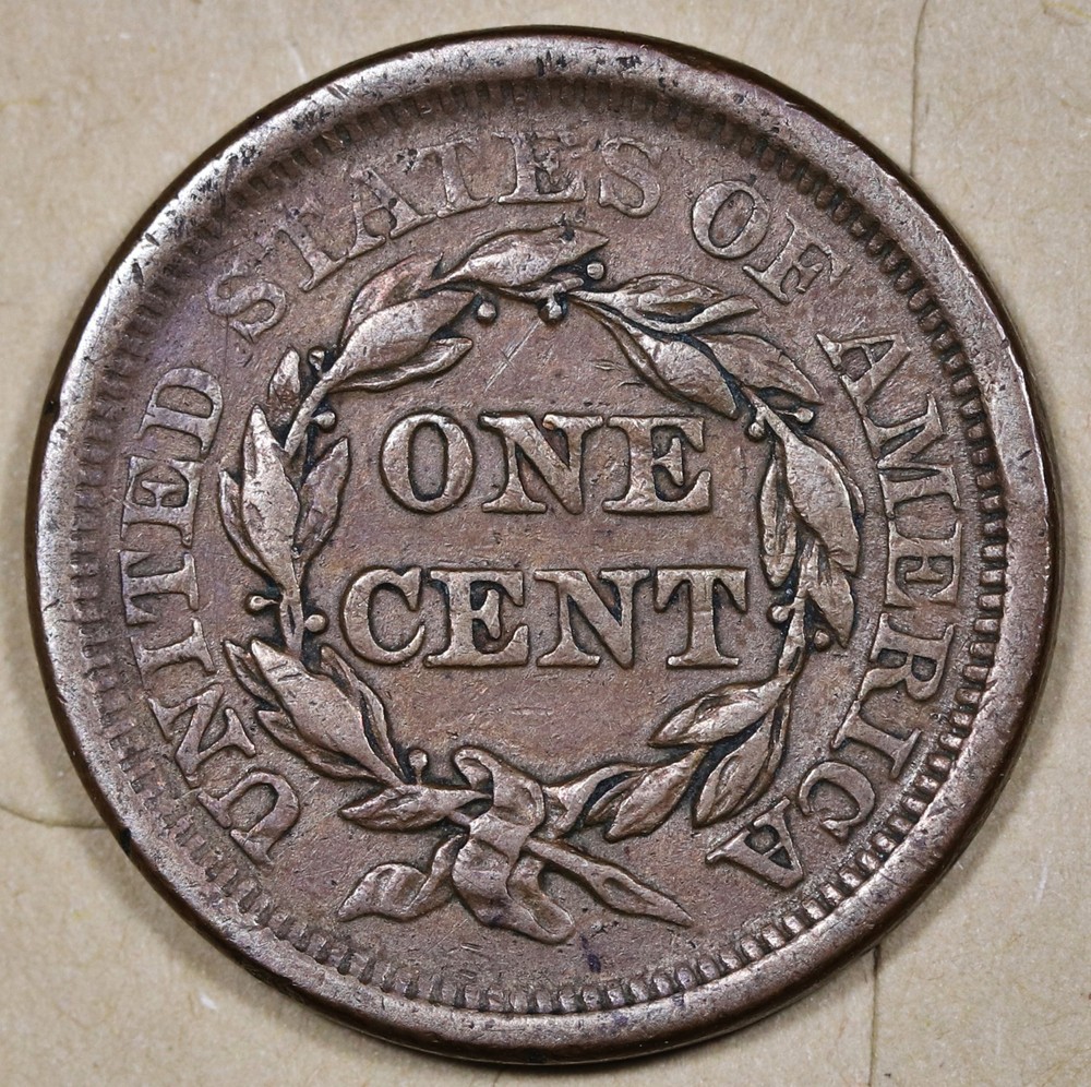 1855 Large Cent. XF-AU. 211698