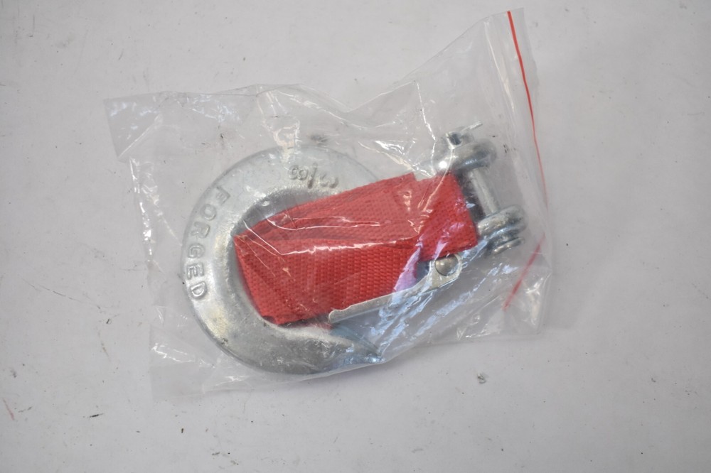 Clevis Slip Hook w Latch & Strap 3/8" Grade 70 Silver Plated Tool Replacement