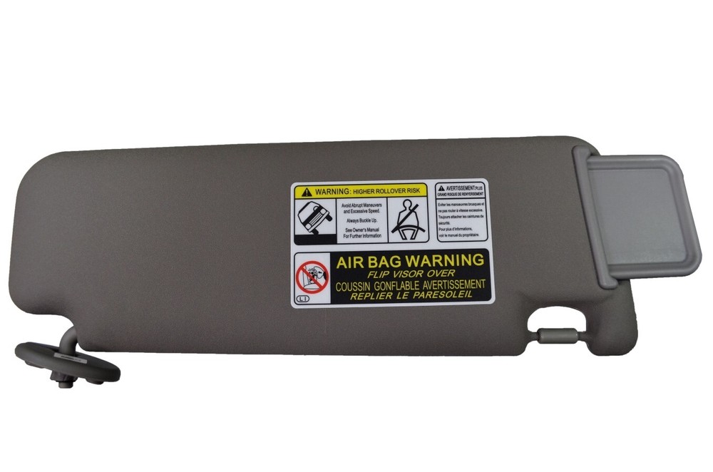 Sun Visor Gray without Sliding Blind Driver Side for 2006 2007 Toyota 4Runner
