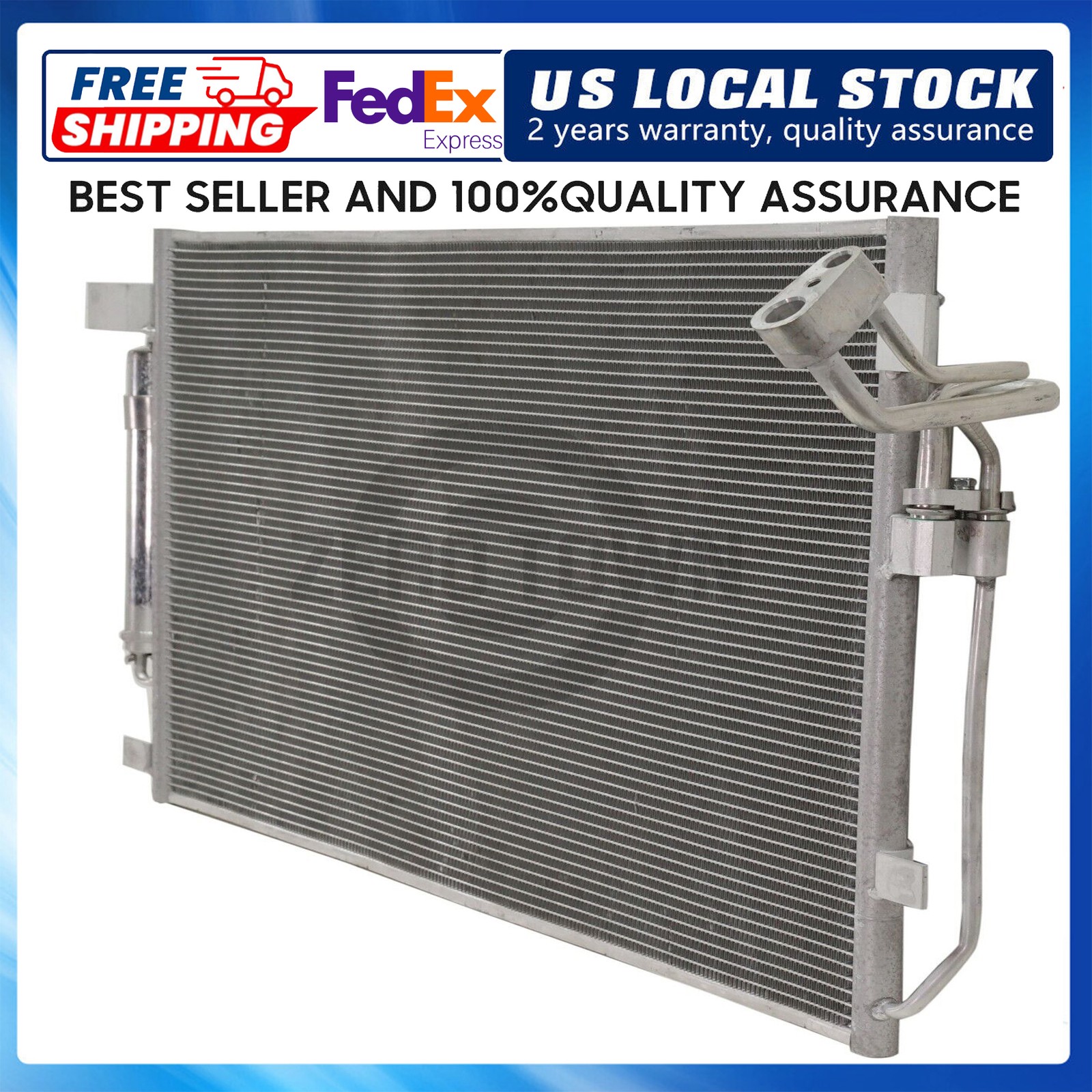 AC Condenser For 2007-2018 Nissan Altima 2009-2023 Maxima 27.44x16.19x0.63 in.