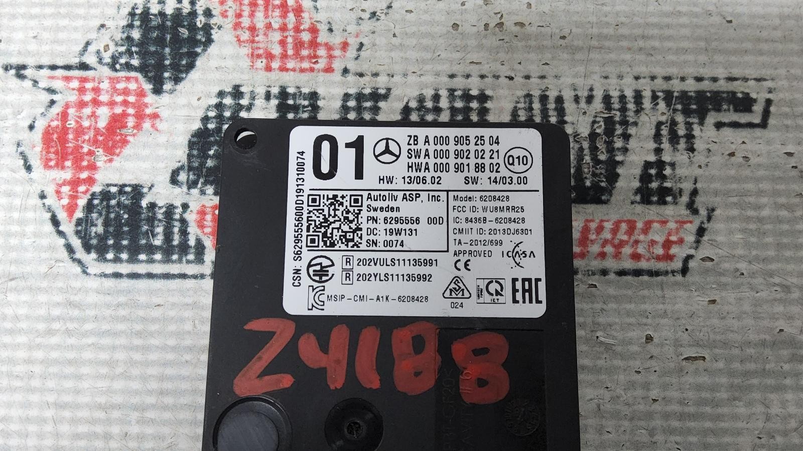 18 19 MERCEDES GLC300 REAR BLIND SPOT RADAR MODULE OEM A0009052504