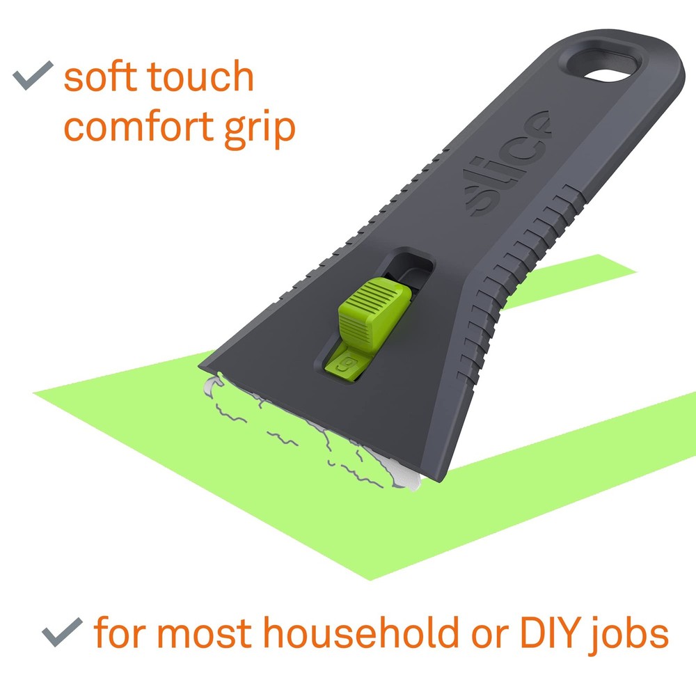 Slice 10593 Utility Scraper with Long Lasting Ceramic Blade, Auto-Retract
