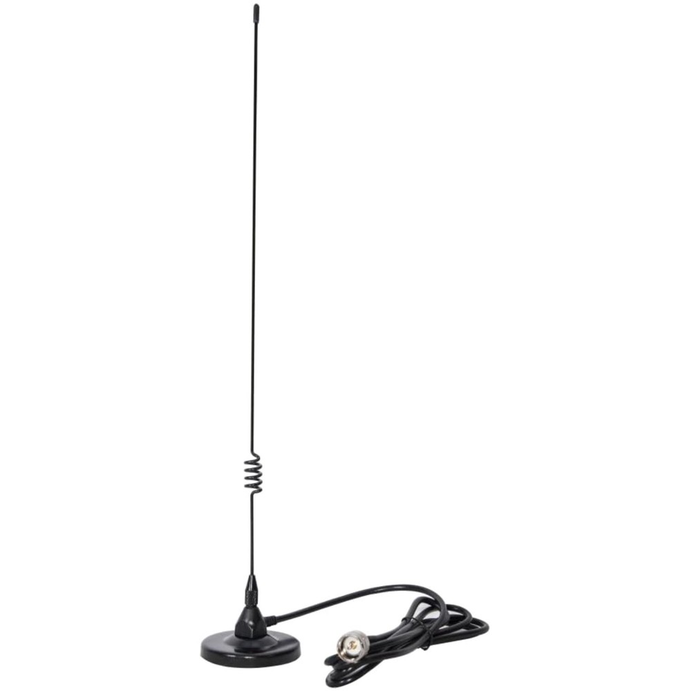 High-Performance VHF/UHF Mobile Antenna with 10 ft Cable & Waterproof Design