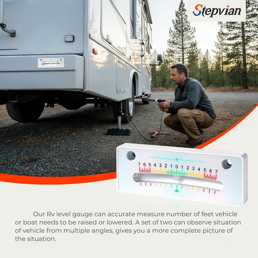 2PCS RV Level Bubble,Clearer Angle Range Facilitates for Quick Reading,Never Fad