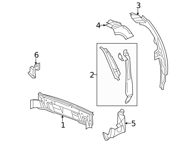Genuine GM Extension Panel 15244620