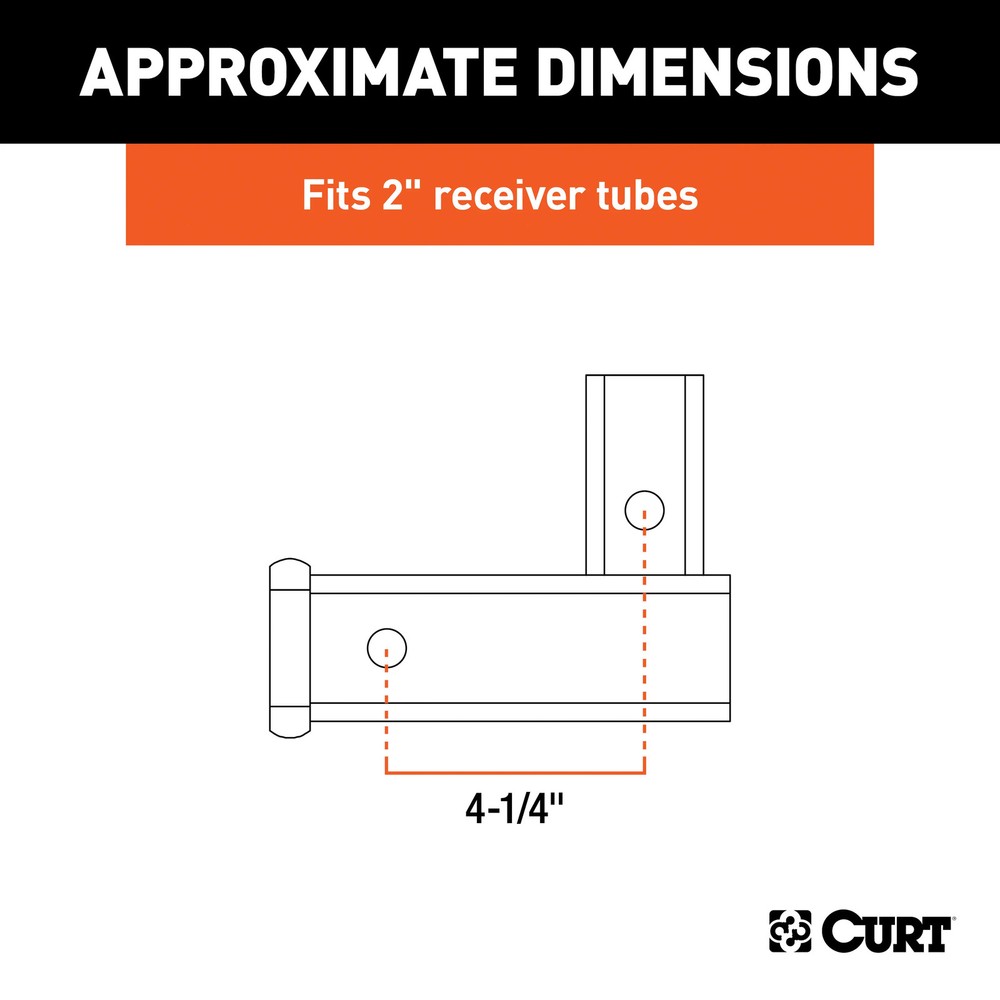 Curt-Manufacturing 45013 2" Vertical Receiver Adaptor