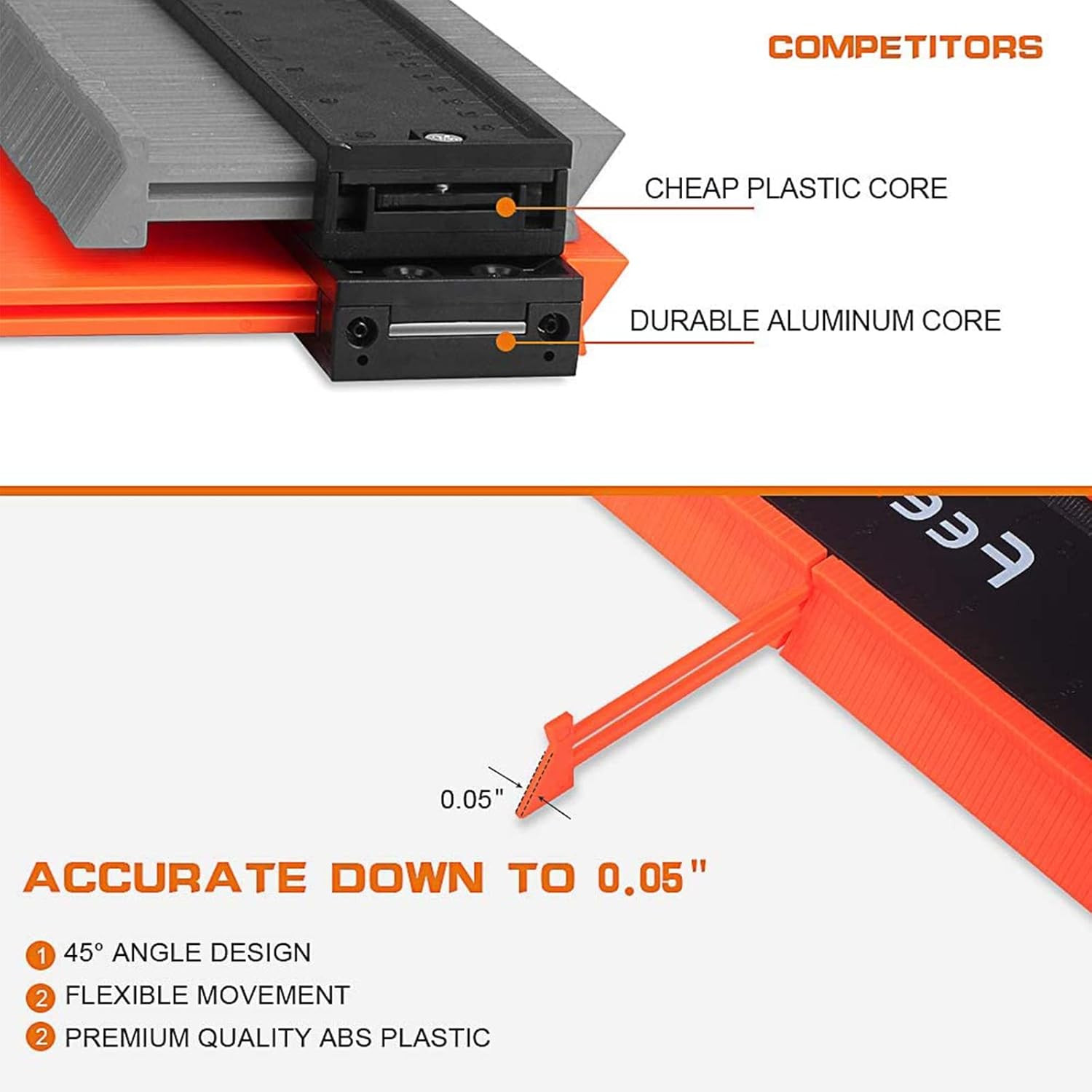 Contour Gauge (12 Inch) with Lock Profile Tool, Super Contour Duplicator Men Gif