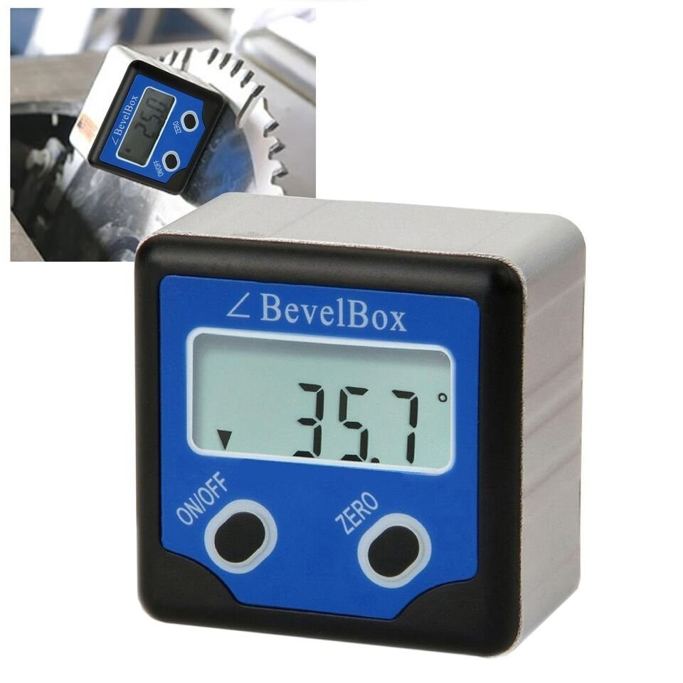 Digital Bevel Box Inclinometer Protractor 360° Angle Finder IP54
