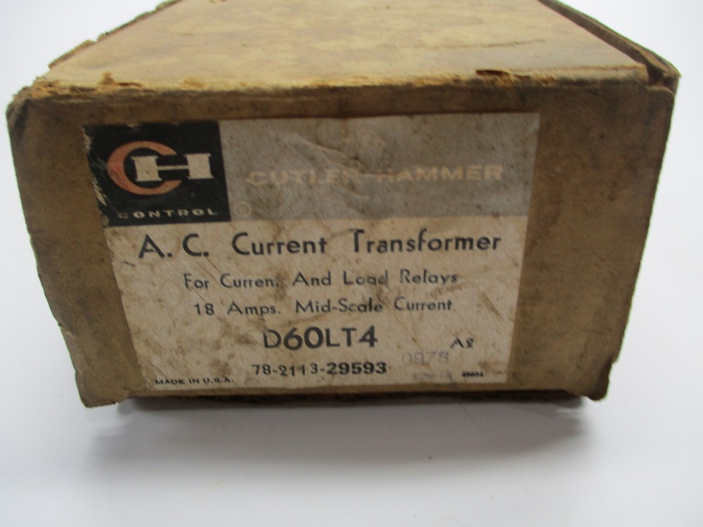 CUTLER HAMMER D60LT4 TRANSFORMER NSMP