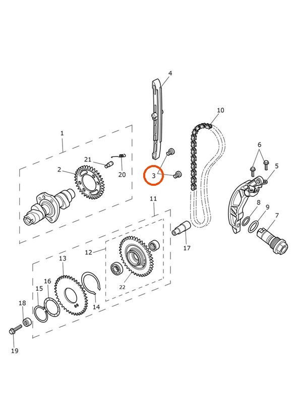 Triumph T3053005 - Pan Head Screw M7 x 12mm