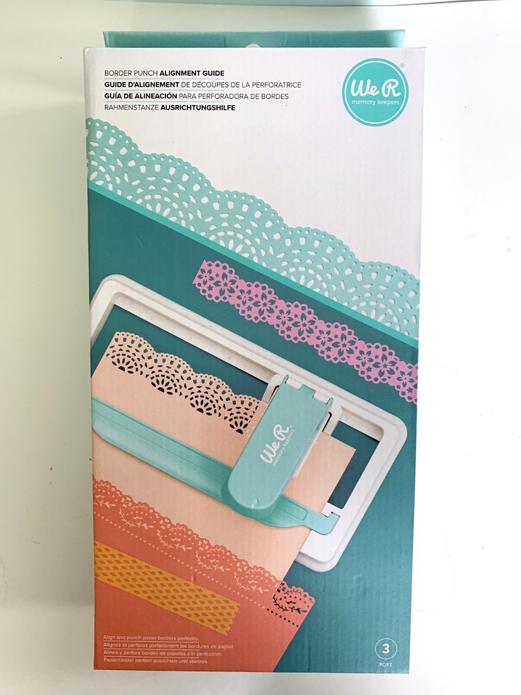 We R Memory Keepers Border Punch Alignment Guide w/ Mosaic Border Punch