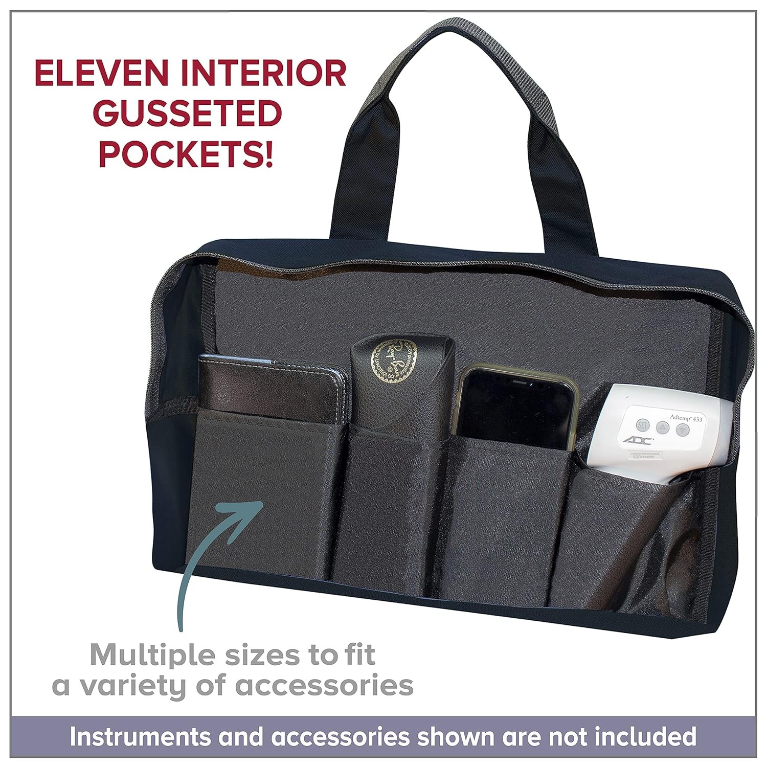 ADC Nylon Nurse/Physician Medical Bag, Navy 1/EA