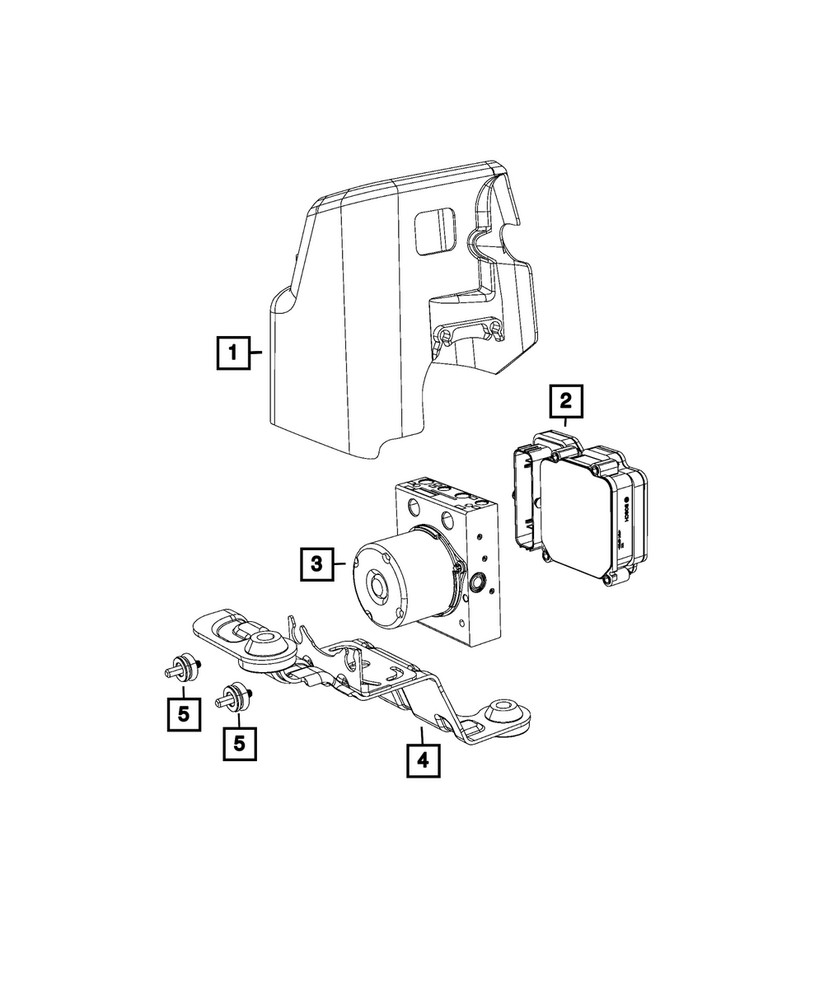 Genuine Mopar Anti-Lock Brake System Module 68753168AC