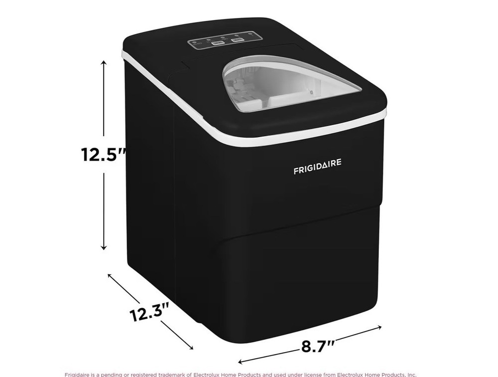 Frigidaire -BLACK 26lbs Compact Portable Ice Maker