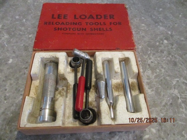 Vintage Lee Loader Reloading Tool Kit - 410 Bore.  3" Shells - Hand Loader