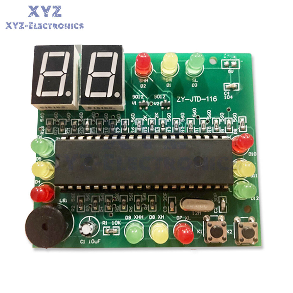 51 Single-chip Microcomputer Traffic Light Signal Light DIY Assembly Kit Set